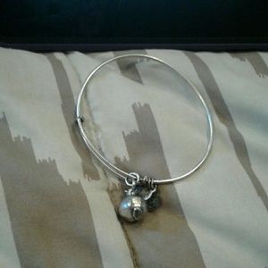 Alex and Ani pomegranate silver bracelet